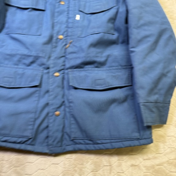 VTG 70s 80s Levi's Hooded Ski Puffer Jacket White Tag Sz Med USA Made Talon Zip - Picture 3 of 10